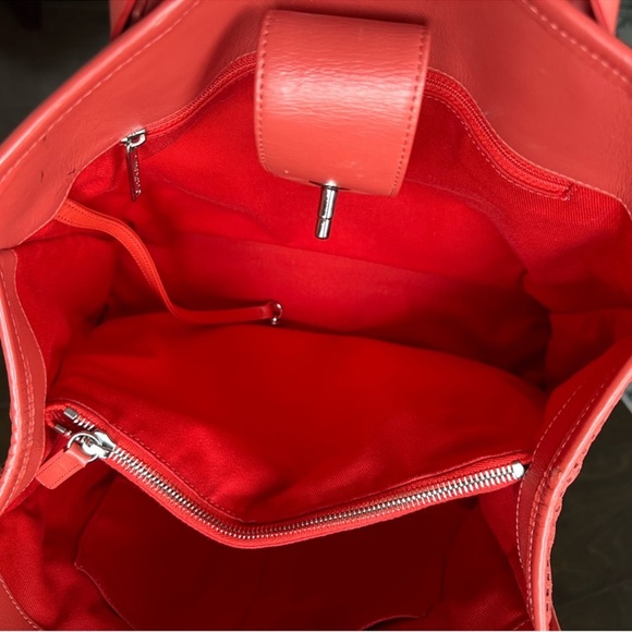 CHANEL Up In The Air Convertible Tote Bag in Red Authentic - Picture 6 of 12